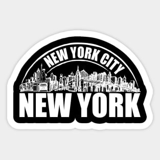 New York City Shirt For NY Lover Sticker